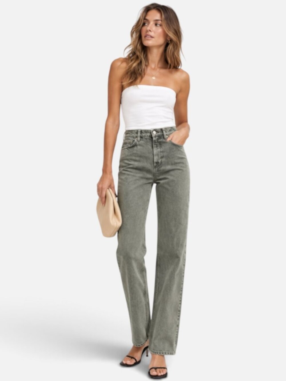 Reformation Wilder High Rise Wide Leg Jeans in Vintage Kalamata